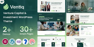 Ventiq - Venture Capital & Investment WordPress Theme