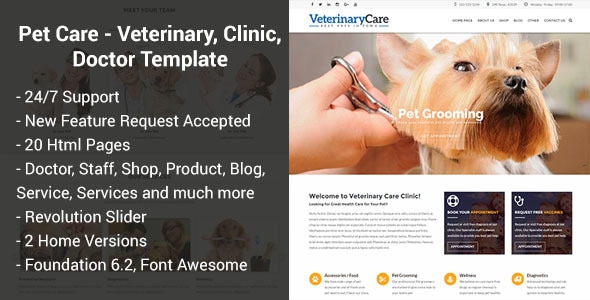 Veternio - Veterinary & Health HTML Template Veternio - Veterinary & Health HTML Template