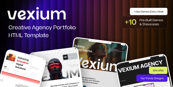 Vexium - Creative Agency Portfolio HTML Template Vexium - Creative Agency Portfolio HTML Template