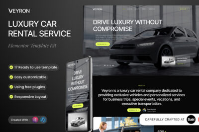 Veyron - Luxury Car Rental Service Elementor Template Kit