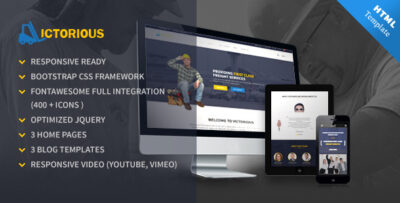 Victorious multi-purpose HTML5 template