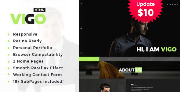 Vigo - Personal Portfolio HTML Template Vigo - Personal Portfolio HTML Template