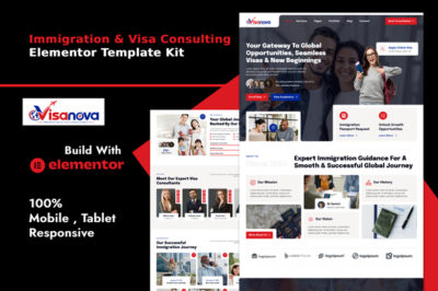Visanova - Immigration & Visa Consulting Elementor Template Kit