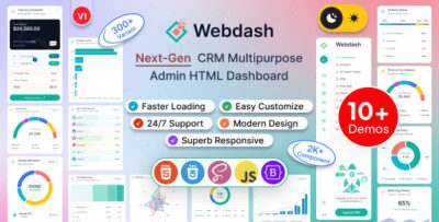 Webdash – Bootstrap 5 Admin Dashboard Template