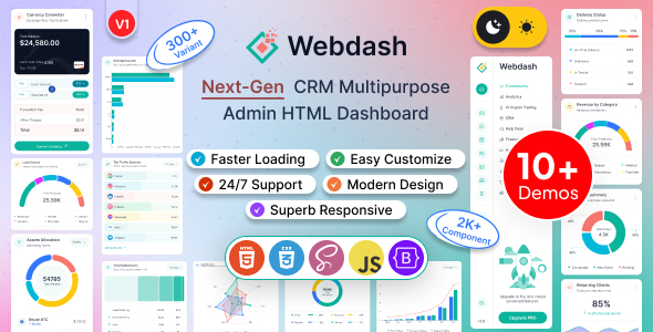 Webdash – Bootstrap 5 Admin Dashboard Template Webdash – Bootstrap 5 Admin Dashboard Template
