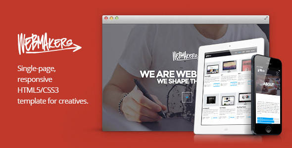 Webmakers - Single Page HTML/CSS Template Webmakers - Single Page HTML/CSS Template