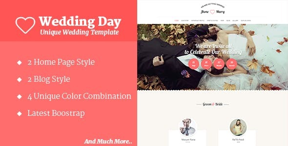 Wedding Day - HTML Template Wedding Day - HTML Template