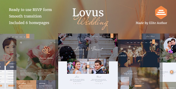 Wedding, Event and Wedding Planner Website Template - Lovus Wedding, Event and Wedding Planner Website Template - Lovus