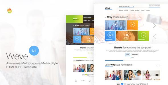 Weve - Responsive Metro Style HTML/CSS Template Weve - Responsive Metro Style HTML/CSS Template