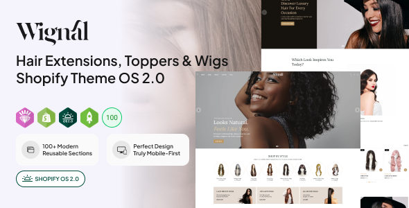 Wignal | Hair Extensions, Toppers & Wigs Shopify Theme OS 2.0 Wignal | Hair Extensions, Toppers & Wigs Shopify Theme OS 2.0