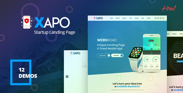 Xapo - Responsive Landing Page Template Xapo - Responsive Landing Page Template