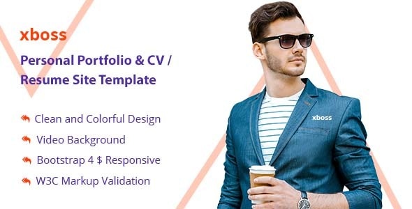 xboss Personal Portfolio & CV / Resume Site Template xboss Personal Portfolio & CV / Resume Site Template