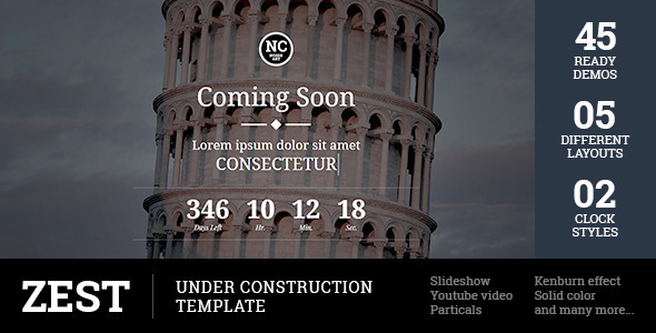 Zest - Under Construction Template Zest - Under Construction Template
