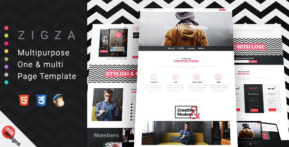 Zigza - Multipurpose Page Template Zigza - Multipurpose Page Template