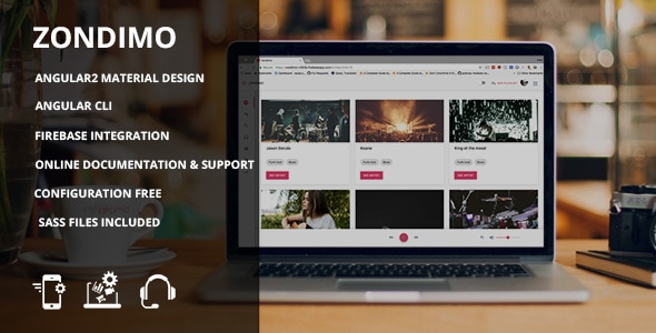 Zondimo - Angular Music app Zondimo - Angular Music app
