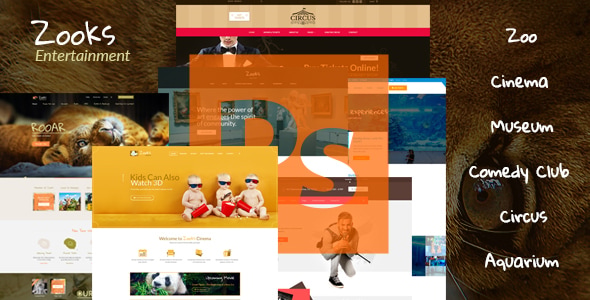Zooks - Zoo, Cinema, Museum, Comedy Club, Circus & Aquarium HTML5 Template Zooks - Zoo, Cinema, Museum, Comedy Club, Circus & Aquarium HTML5 Template