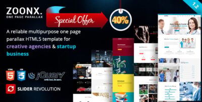 ZOONX - One Page Parallax