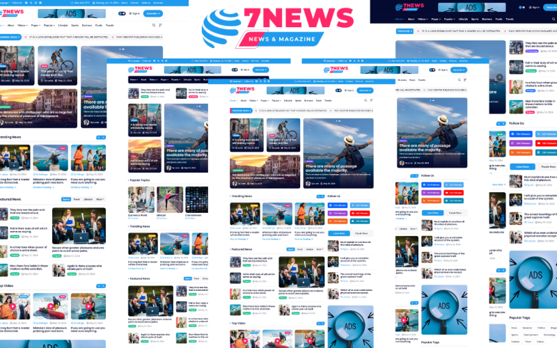 7News - News And Magazine HTML5 Template 7News - News And Magazine HTML5 Template