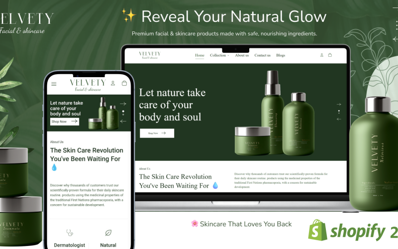 Velvety – Organic Skincare and Beauty Shopify 2.0 Theme Velvety – Organic Skincare and Beauty Shopify 2.0 Theme