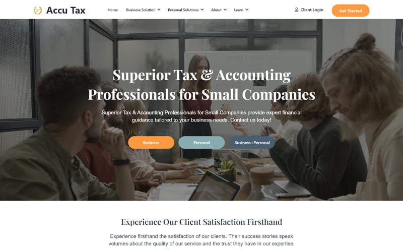 Accu Tax | Top Tax & Accounting CPAs website template Accu Tax | Top Tax & Accounting CPAs website template