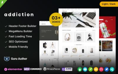 Addiction - Fashion, Furniture, Lighting and Multipurpose WooCommerce Theme