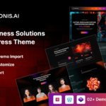 Adonis – AI Startup & AI Business Solutions WordPress Theme