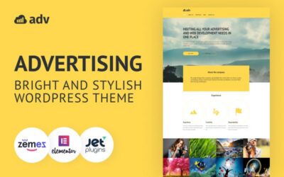 Adv - Marketing Services & Advertising Agency WordPress Theme for Creative Company Website
