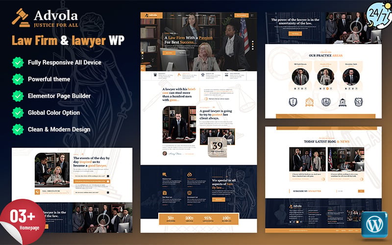 Advola - Law Firm and lawyer WordPress Theme Advola - Law Firm and lawyer WordPress Theme