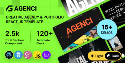 Agenci – Creative Agency & Portfolio React JS Template