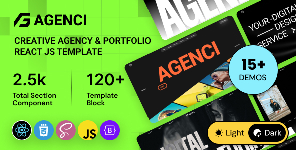 Agenci – Creative Agency & Portfolio React JS Template Agenci – Creative Agency & Portfolio React JS Template