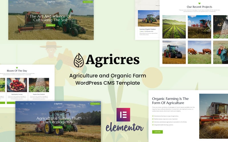 Agricres - Agriculture and Organic Farm WordPress Theme Agricres - Agriculture and Organic Farm WordPress Theme