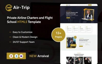 Airtrip - Private Airline Charters and Flight School HTML5 Template