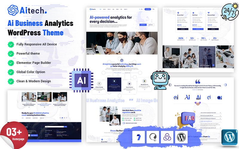 Aitach - Ai Business Analytics WordPress Theme Aitach - Ai Business Analytics WordPress Theme