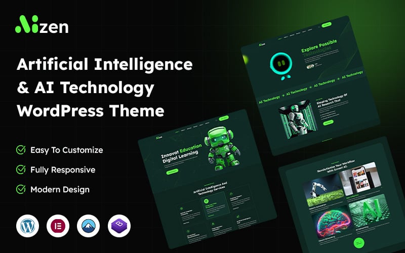 Aizen – Artificial Intelligence & AI Technology WordPress Theme Aizen – Artificial Intelligence & AI Technology WordPress Theme