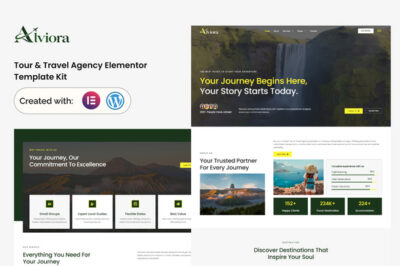 Alviora - Tour & Travel Agency Elementor Template Kit