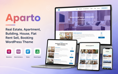 Aparto - Real Estate, Apartment, Building, House, Flat Rent Sell, Booking WordPress Theme