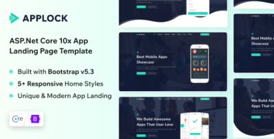 Applock - App Landing Page ASP.NET Core Template