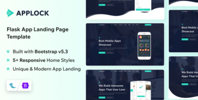 Applock - App Landing Page Flask Template