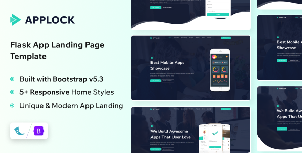 Applock - App Landing Page Flask Template Applock - App Landing Page Flask Template