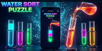 AquaSort | Water Sort Puzzle Flutter Game App With AdMob and Sound FX