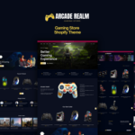 Arcade Realm – Futuristic Gaming Store, Accessories & eSports Gear Shopify Theme