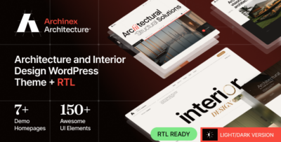 Archinex - Modern Architecture & Interior Design WordPress Theme