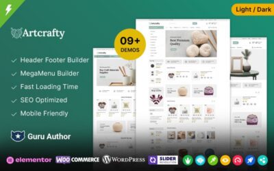 Artcrafty - Art Gallery and Crafts Hand Made and Home Decor WooCommerce Theme