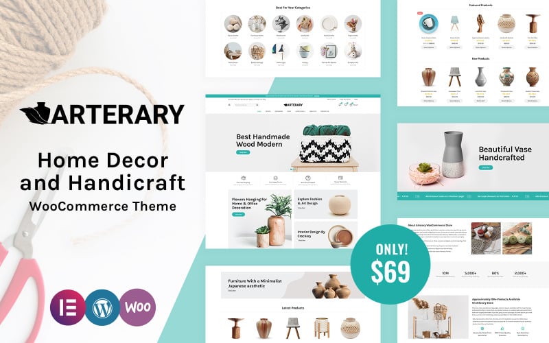Arterary - Home Decor, Handicraft, Ceramic Artist and Poultry Farm WooCommerce Theme Arterary - Home Decor, Handicraft, Ceramic Artist and Poultry Farm WooCommerce Theme
