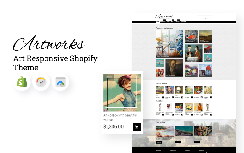 Artworks - Art Responsive Shopify Theme Artworks - Art Responsive Shopify Theme
