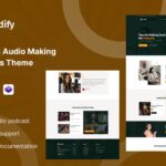 Audify - Podcast Audio Making & Music School WordPress Theme