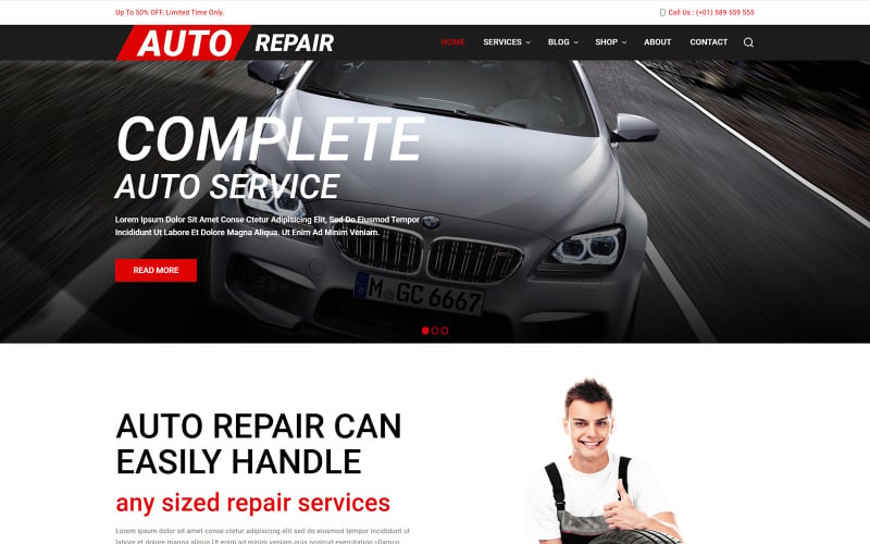 Auto Repair Service WordPress Responsive Theme Auto Repair Service WordPress Responsive Theme