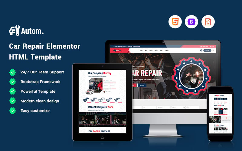 Autom - Car Repair Website Template Autom - Car Repair Website Template