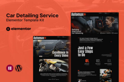Automax - Car Detailing Service Elementor Template Kit