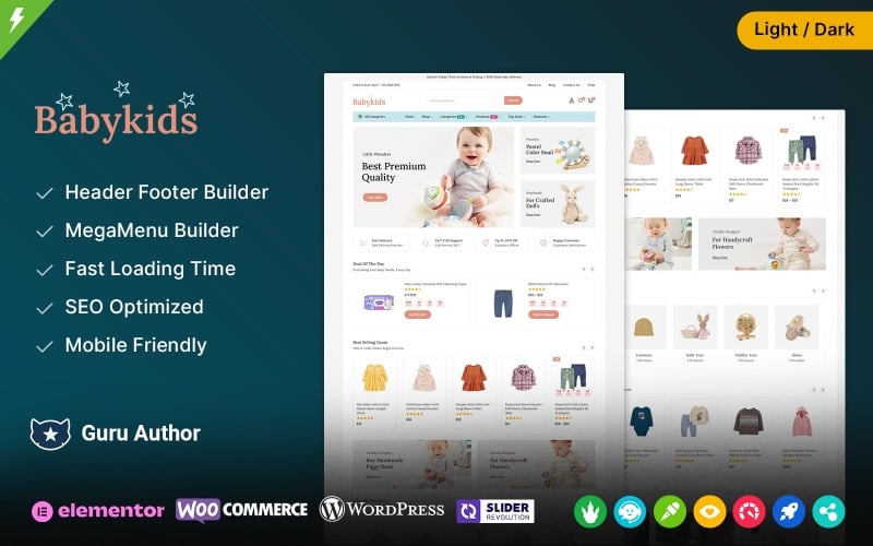 Babykids - Kids Fashion and Toys Store Store WooCommerce Theme Babykids - Kids Fashion and Toys Store Store WooCommerce Theme